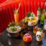 A lineup of Adrift's spooky season cocktails