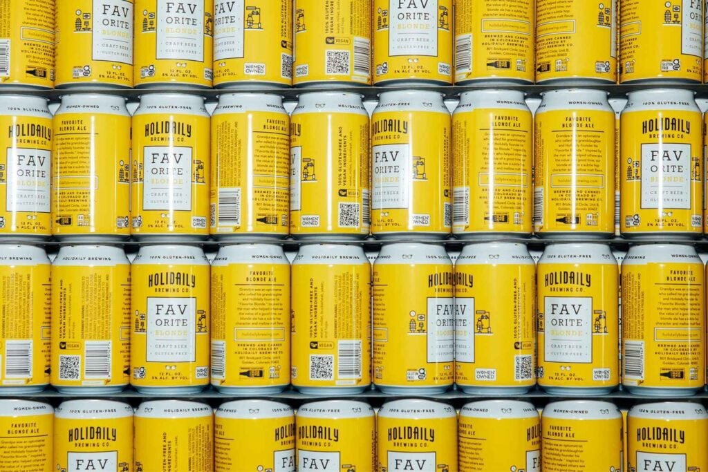 Stack of beer cans